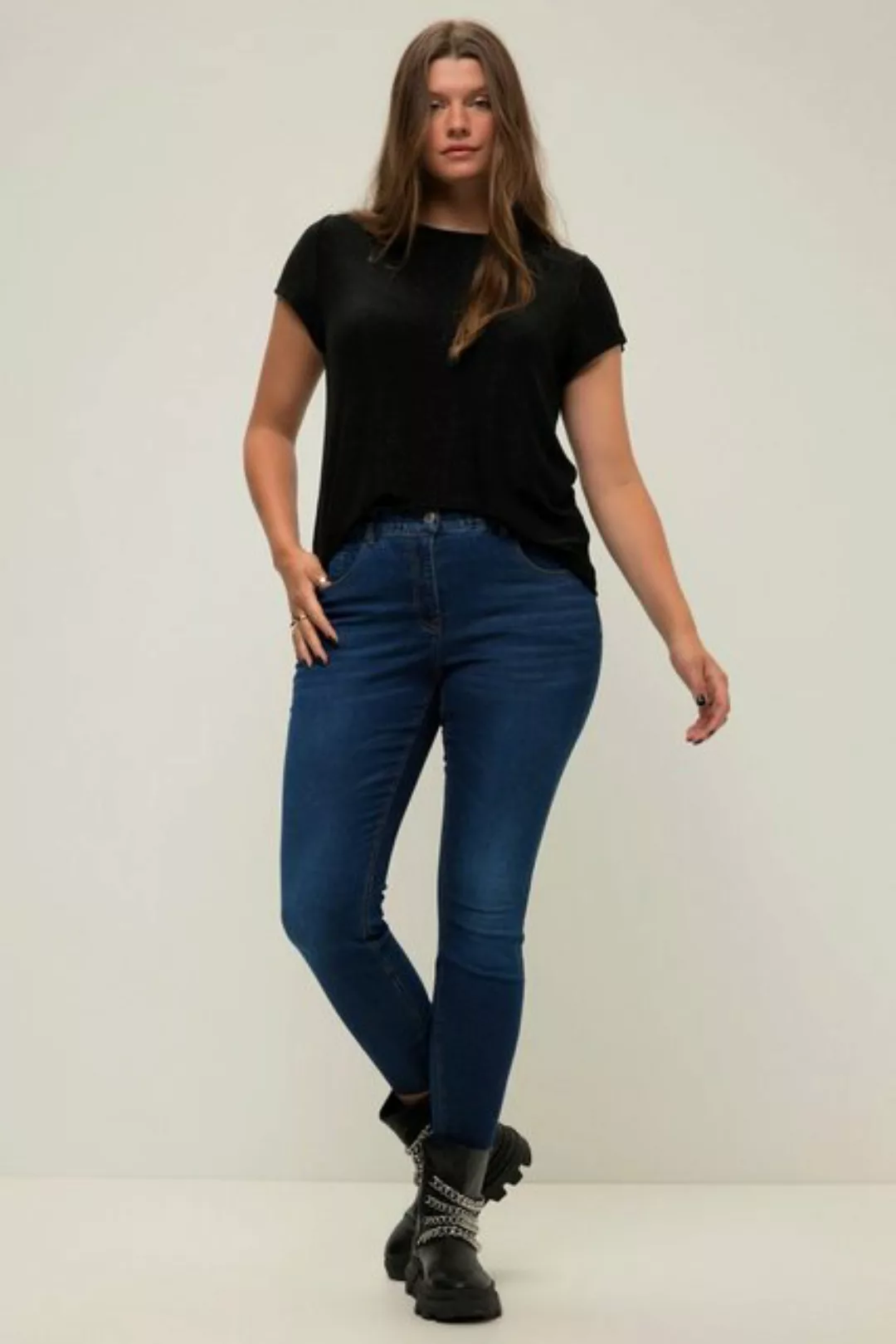 Studio Untold Regular-fit-Jeans Skinny-Jeans cutted Saum 5-Pocket günstig online kaufen