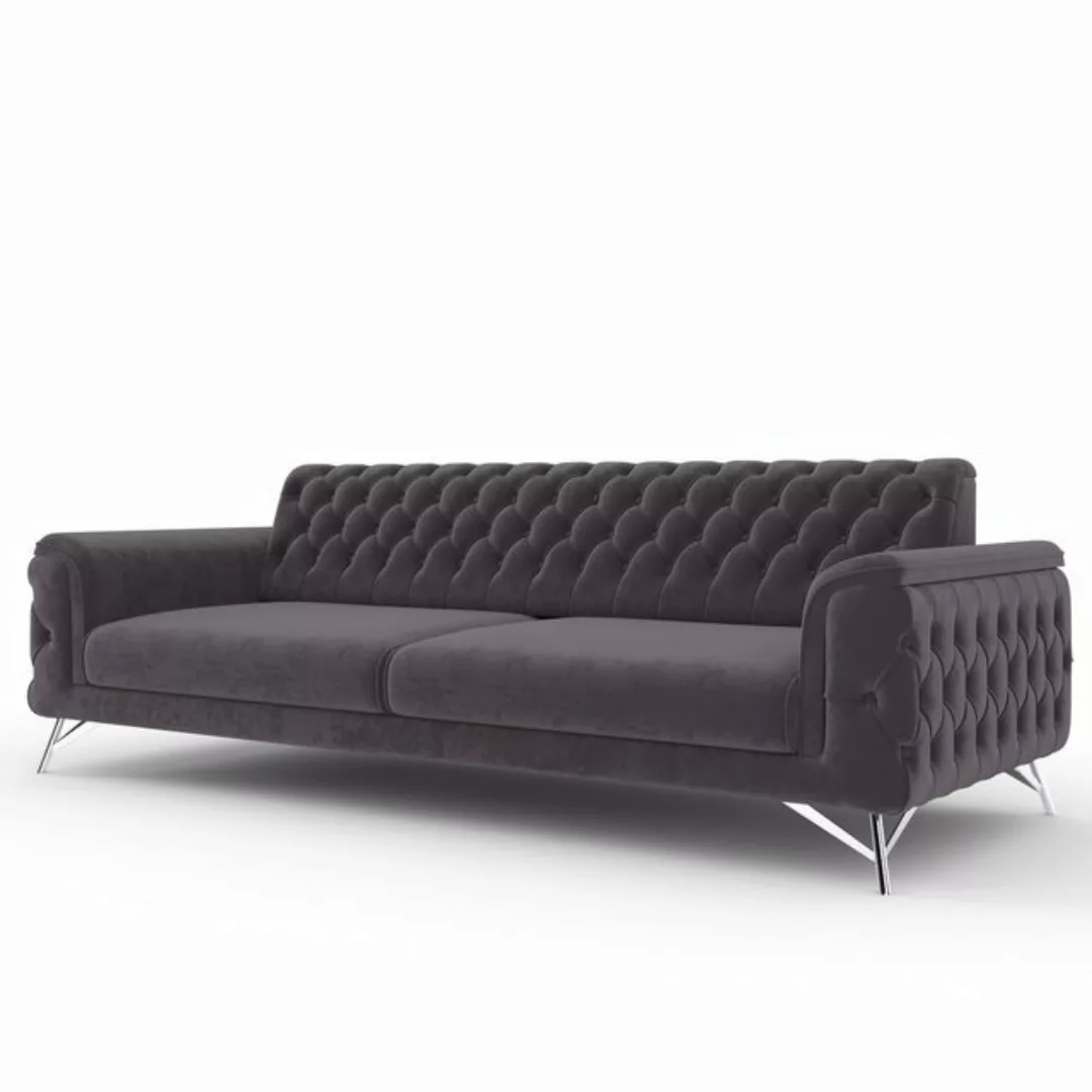 Möbeldreams Chesterfield-Sofa Alina Chesterfield 3-Sitzer Schlafsofa günstig online kaufen