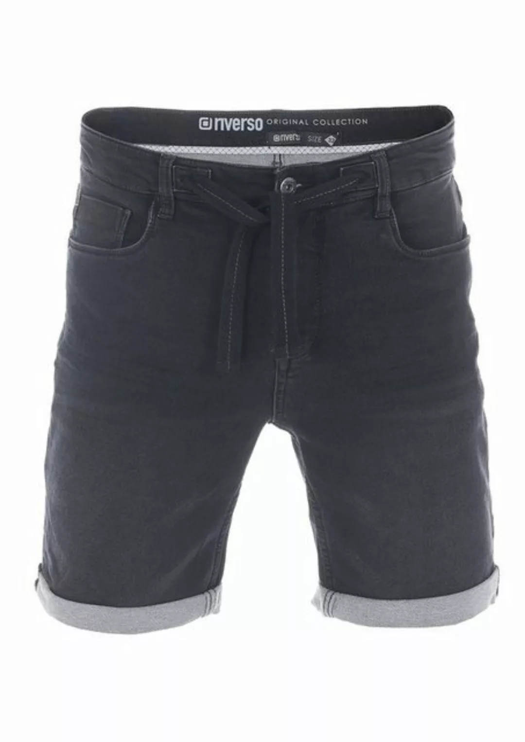 riverso Jeans Shorts Herren Stretch Kurz Kordelzug Regular Fit RIVPaul günstig online kaufen