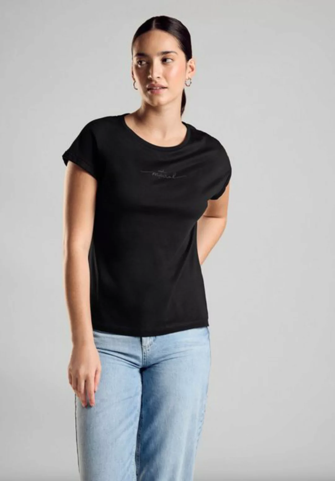 STREET ONE T-Shirt mit Rundhalsausschnitt günstig online kaufen