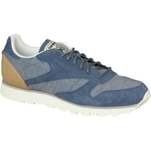 Reebok Cl Leather Fleck Schuhe EU 42 1/2 Grey,Blue günstig online kaufen