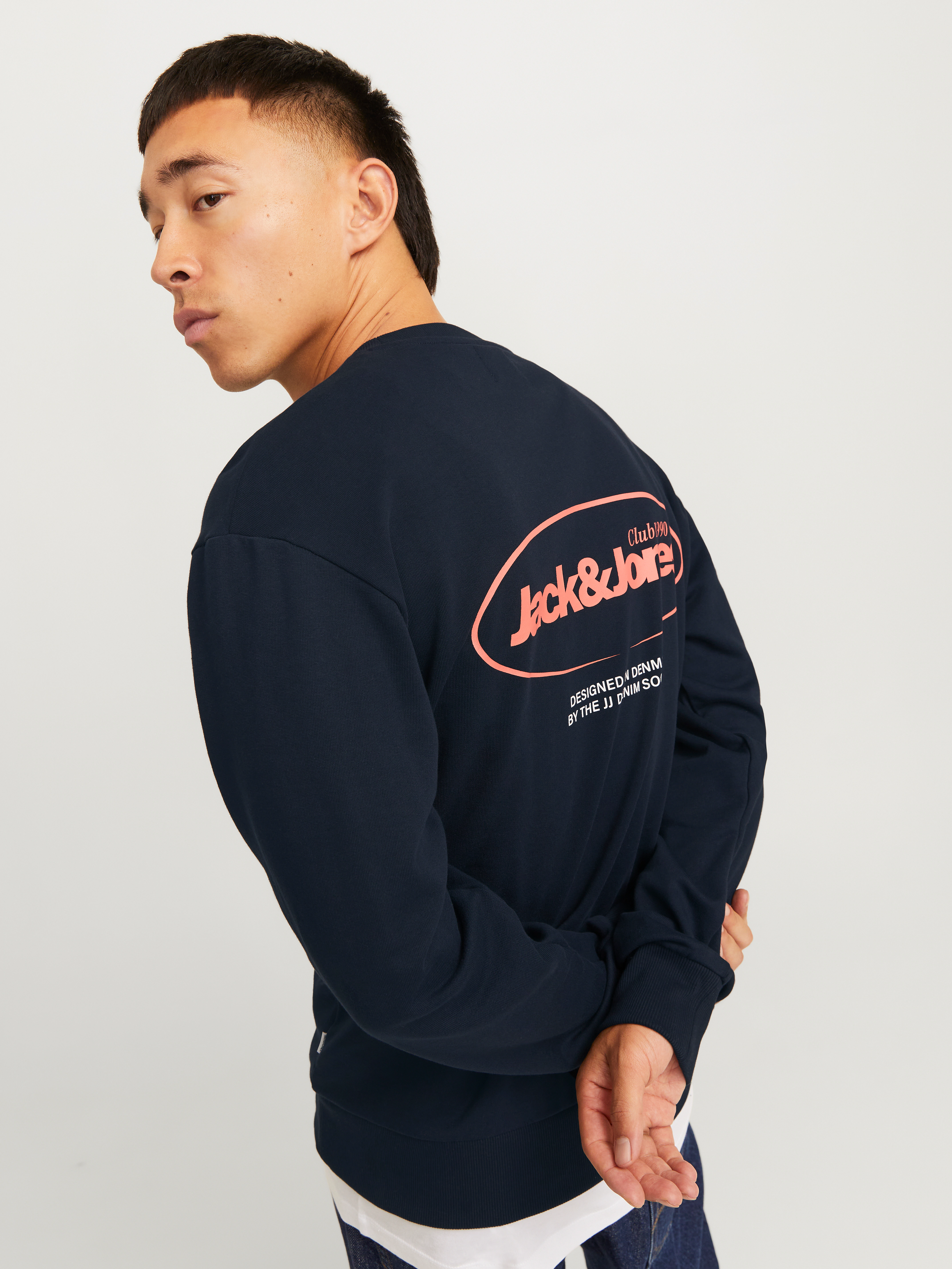 Jack & Jones Sweatshirt "JJEBRADLEY GRAPHIC SWEAT CREW NOOS", mit Front und günstig online kaufen