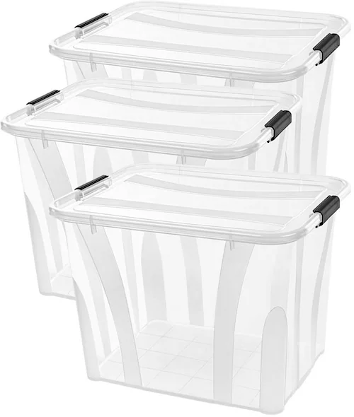 Siena Home Aufbewahrungsbox "Anzio", (Set, 3 St.), Kunststoff, 100% recycle günstig online kaufen