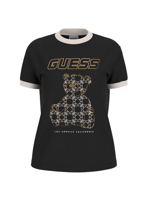 Guess T-Shirt - Verspielt und stilvoll – MIDGE LOGO BEAR SS T-SHIRT günstig online kaufen