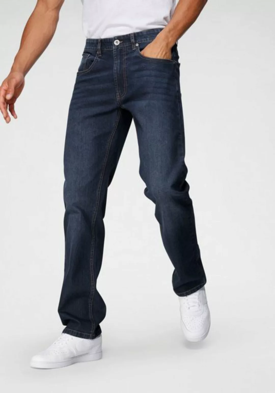 John Devin Straight-Jeans mit leichter Waschung günstig online kaufen