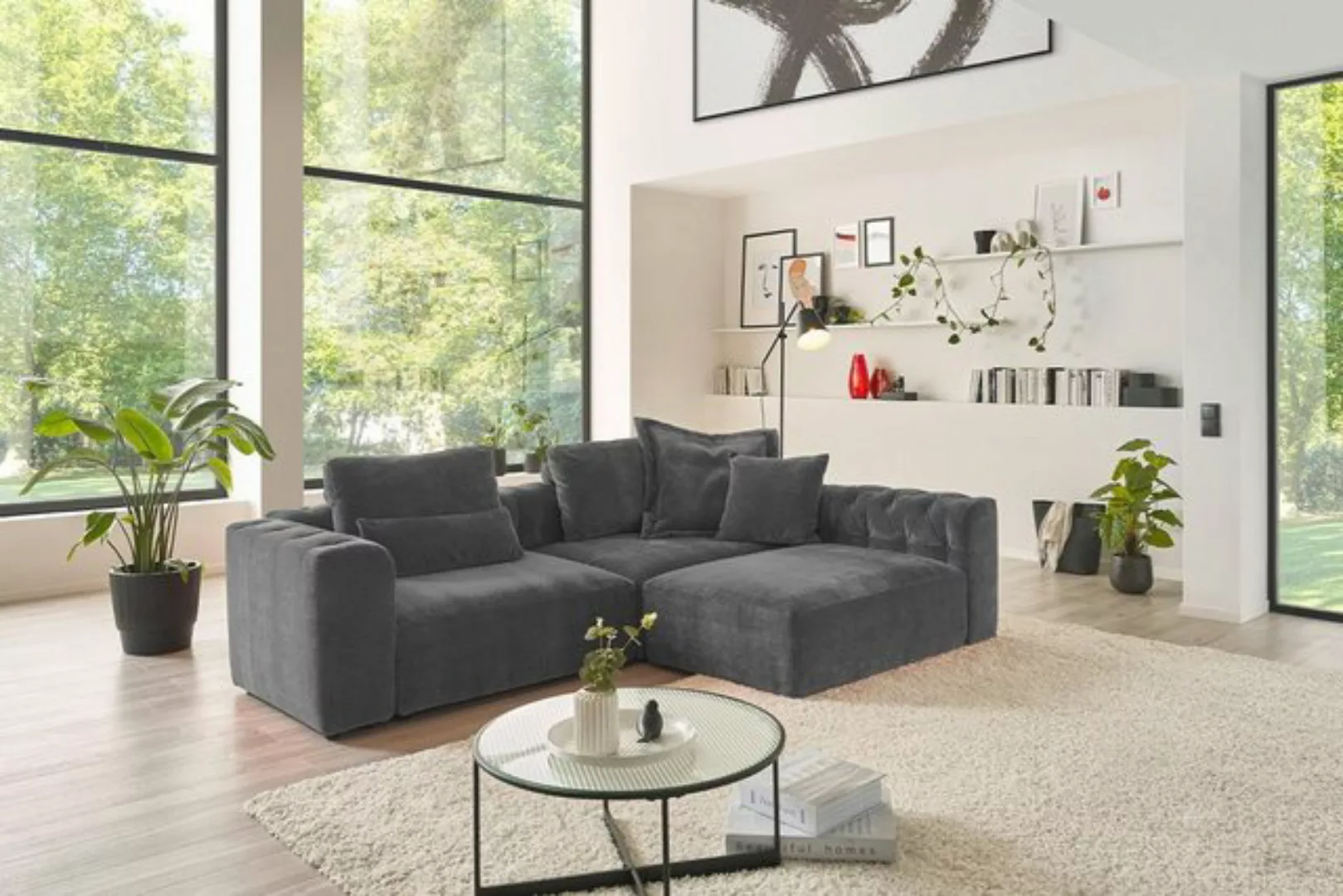 KAWOLA Sofa SEPHI, Modulsofa 2 Cord Vintage verschiedene Farben günstig online kaufen