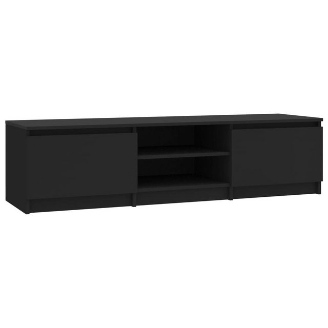 furnicato TV-Schrank Schwarz 140x40x35,5 cm Holzwerkstoff günstig online kaufen