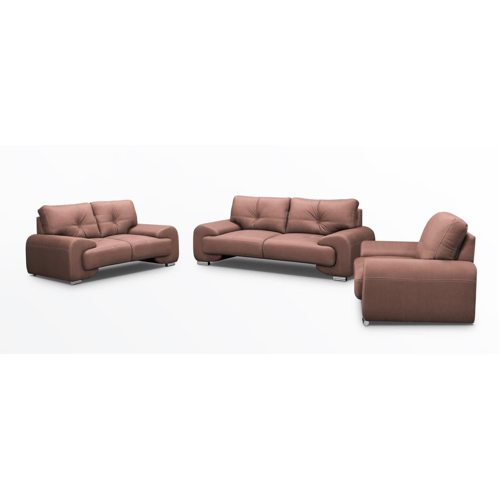 Beautysofa Polstergarnitur Maxime lux, (Sessel + günstig online kaufen