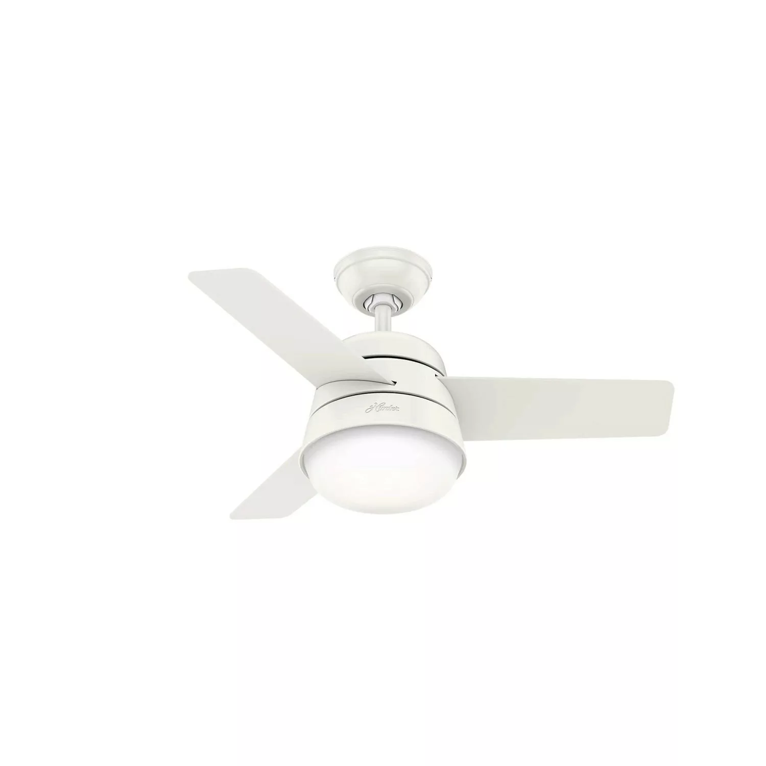 HUNTER FANS Deckenventilator Finley Weiß 91 cm mit Beleuchtung und Fernbedi günstig online kaufen