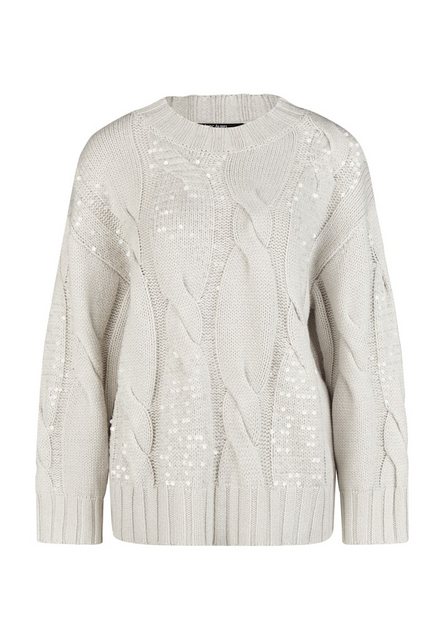 MARC AUREL Blusenshirt Pullover mit transparenten Pailletten silver grey günstig online kaufen