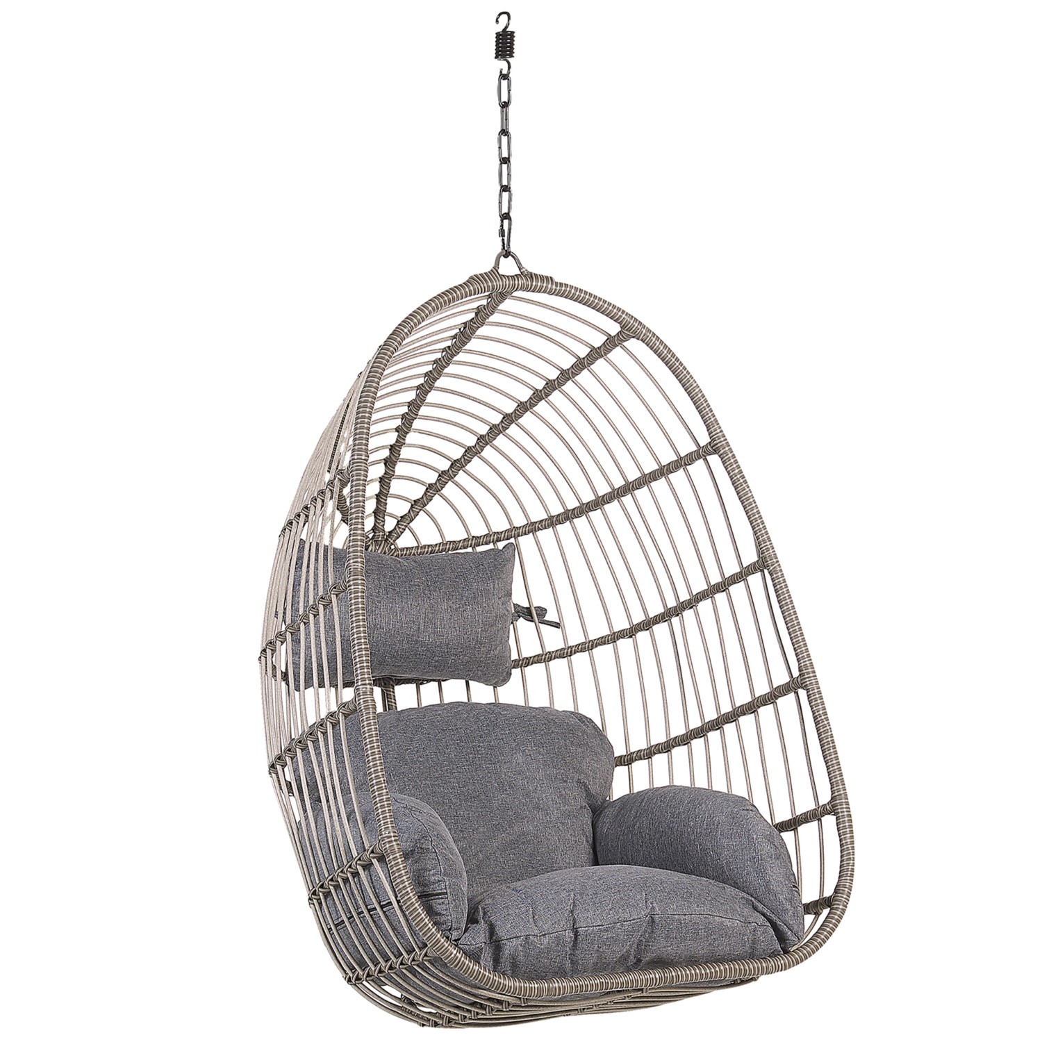 Beliani Hängesessel Grau 70x84x113 günstig online kaufen