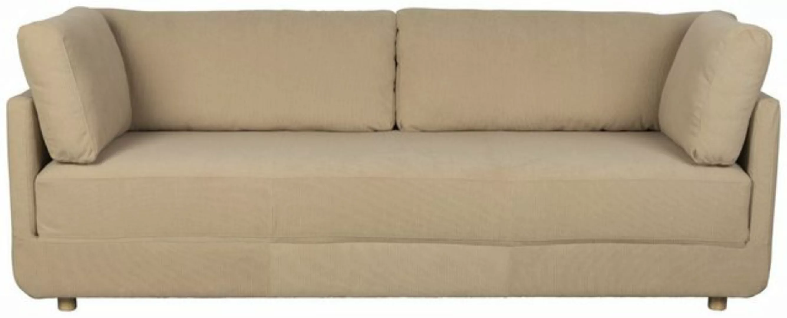 Trendmöbel24 2-Sitzer Schlafsofa Funktionssofa NORAH in Beige günstig online kaufen