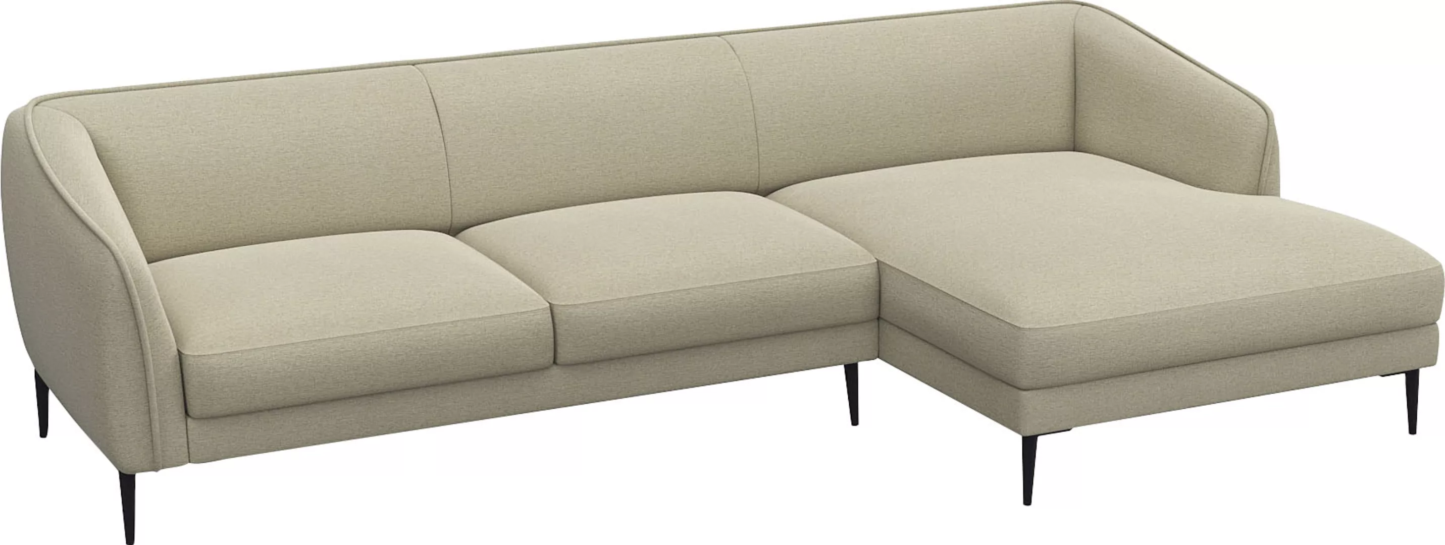 FLEXLUX Ecksofa "Belle Designsofa, L-Form, B/T 288/149 cm", Skandinavisches günstig online kaufen