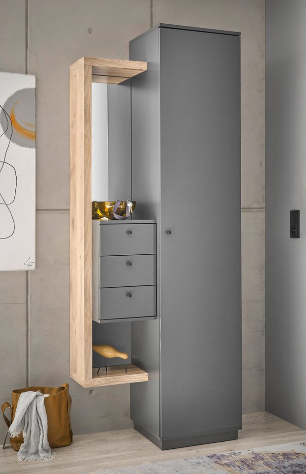 HBZ Garderobenschrank Frame (1-St) mit Spiegel,Kompaktgarderobe für Flur un günstig online kaufen