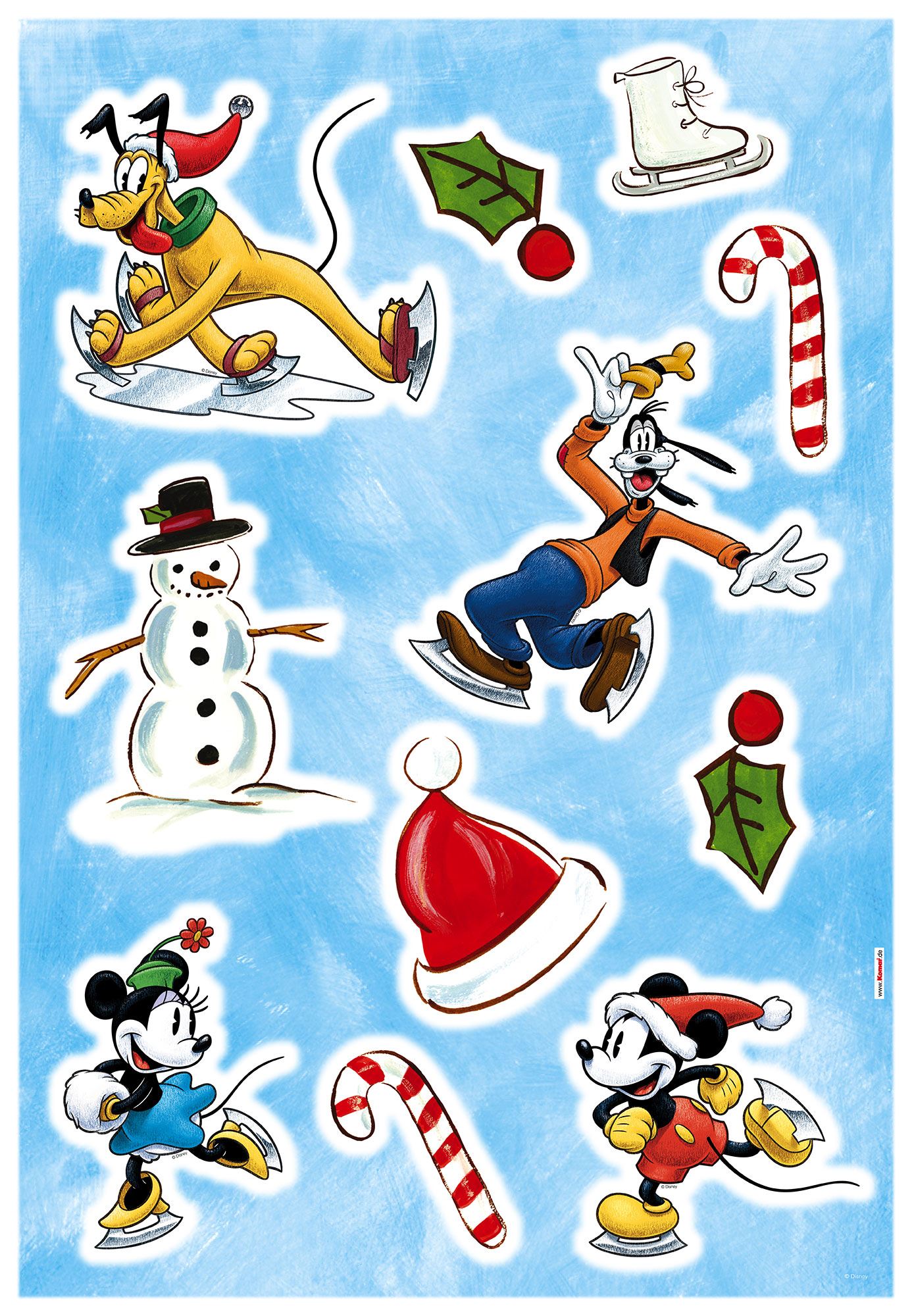 Komar Deko-Sticker Mickey Ice slide 50 cm x 70 cm günstig online kaufen