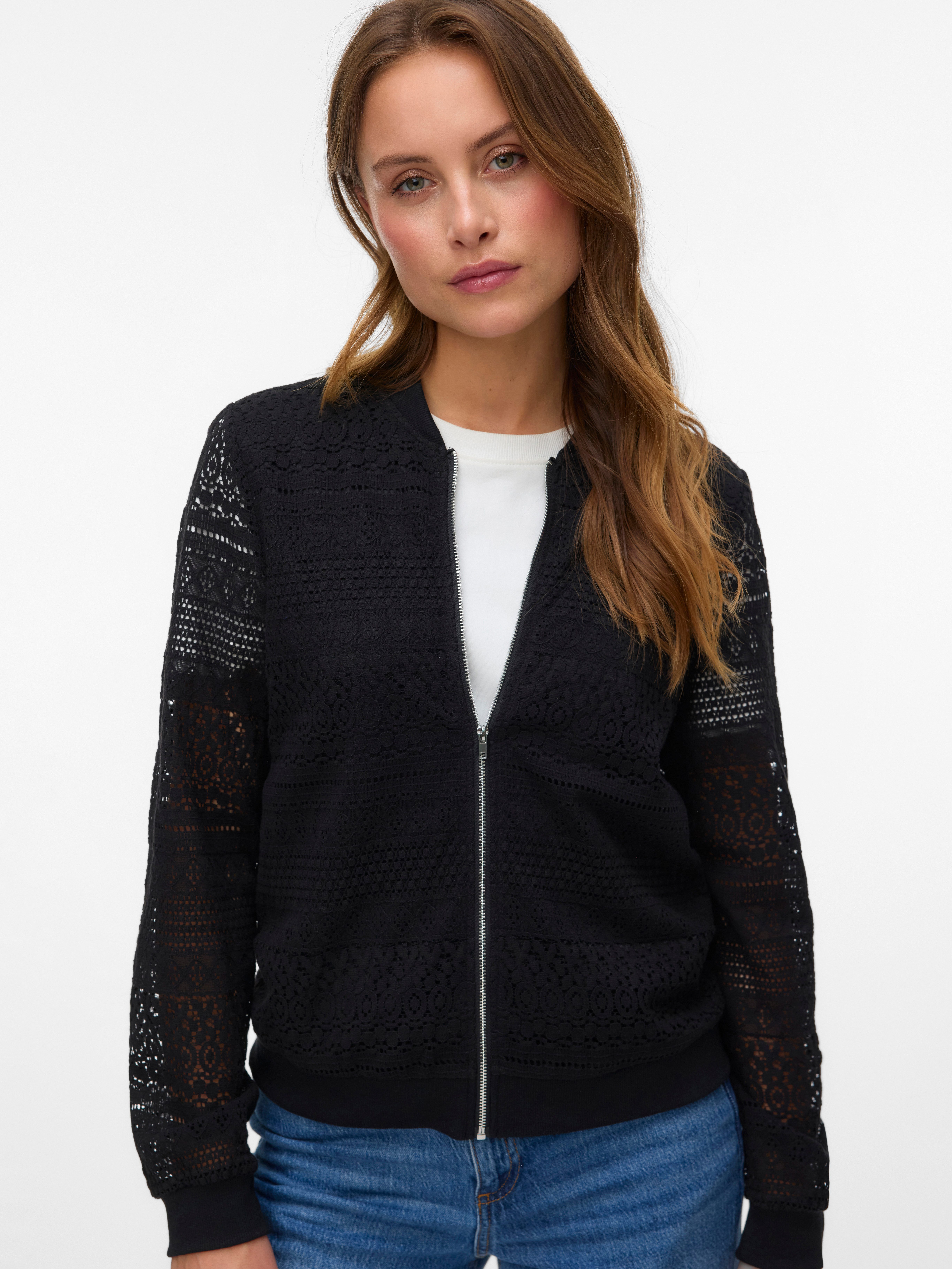 Vero Moda Bomberjacke VMHONEY LACE BOMBER günstig online kaufen