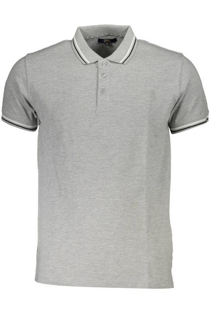 Cavalli Class Poloshirt Elegantes Herren Kurzarm-Poloshirt Grau mit günstig online kaufen