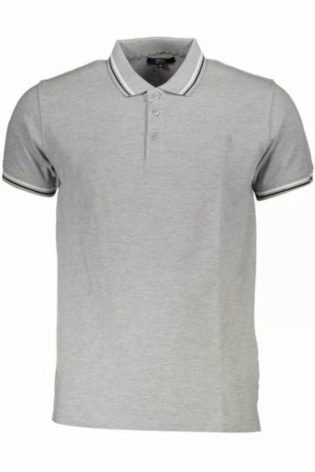 Cavalli Class Poloshirt Elegantes Herren Kurzarm-Poloshirt Grau mit günstig online kaufen