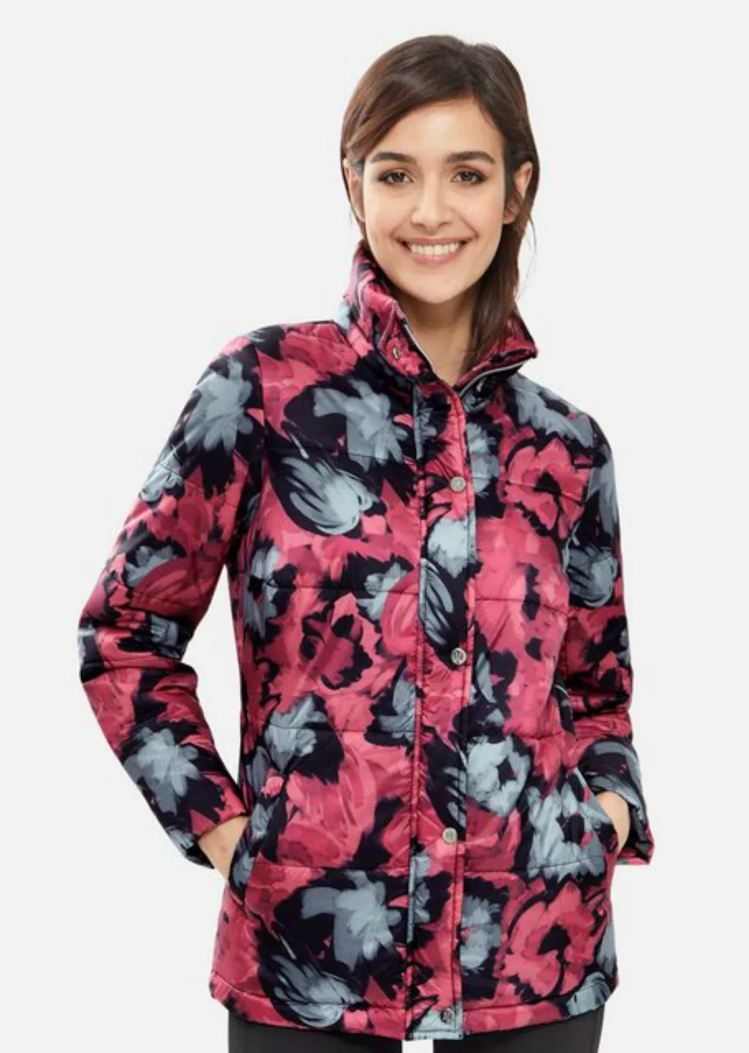 MADELEINE Outdoorjacke Steppjacke mit floralem Print günstig online kaufen