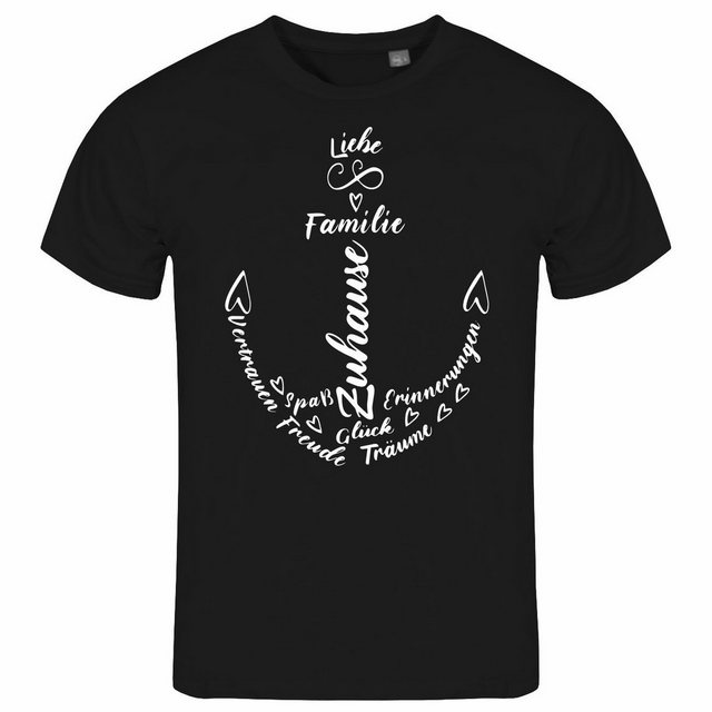 deinshirt Print-Shirt Herren T-Shirt Liebe Familie Anker Funshirt mit Motiv günstig online kaufen