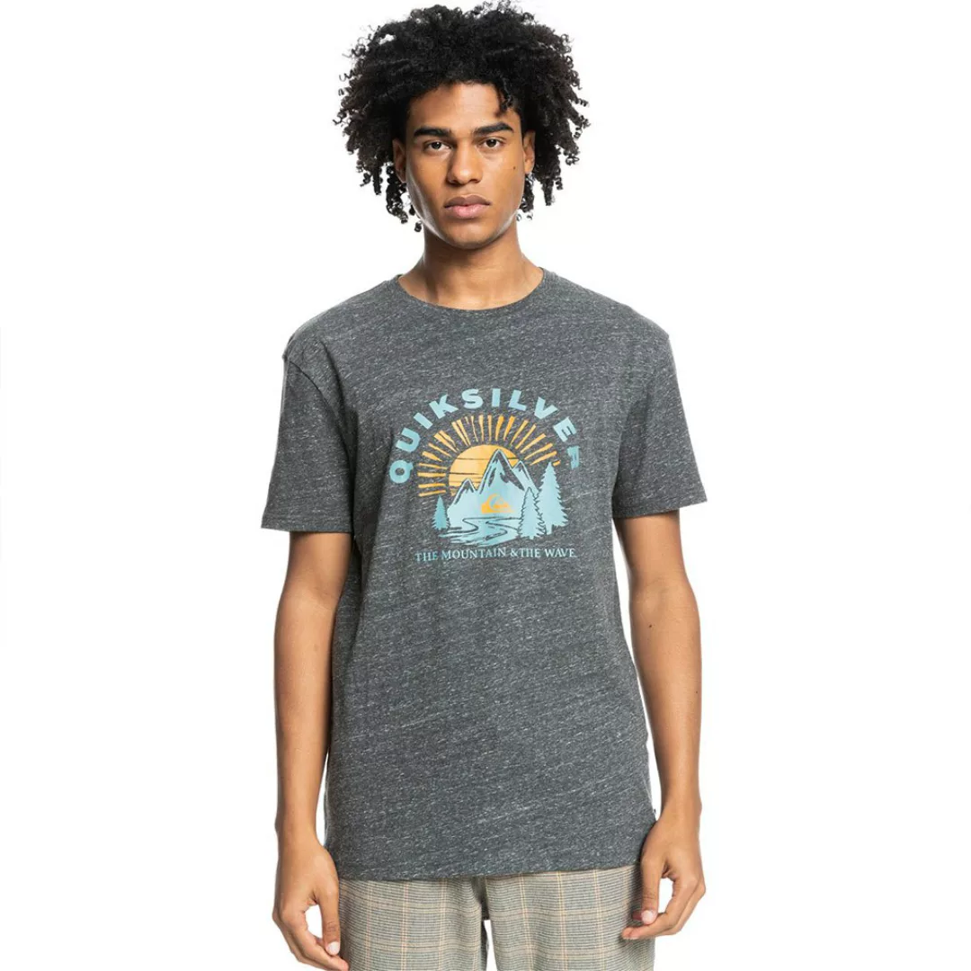 Quiksilver Mountain Side Kurzärmeliges T-shirt S Charcoal Heather günstig online kaufen