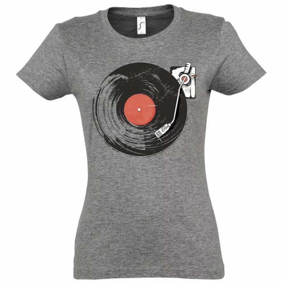 Youth Designz Print-Shirt Plattenspieler Damen T-Shirt mit modischem Print günstig online kaufen