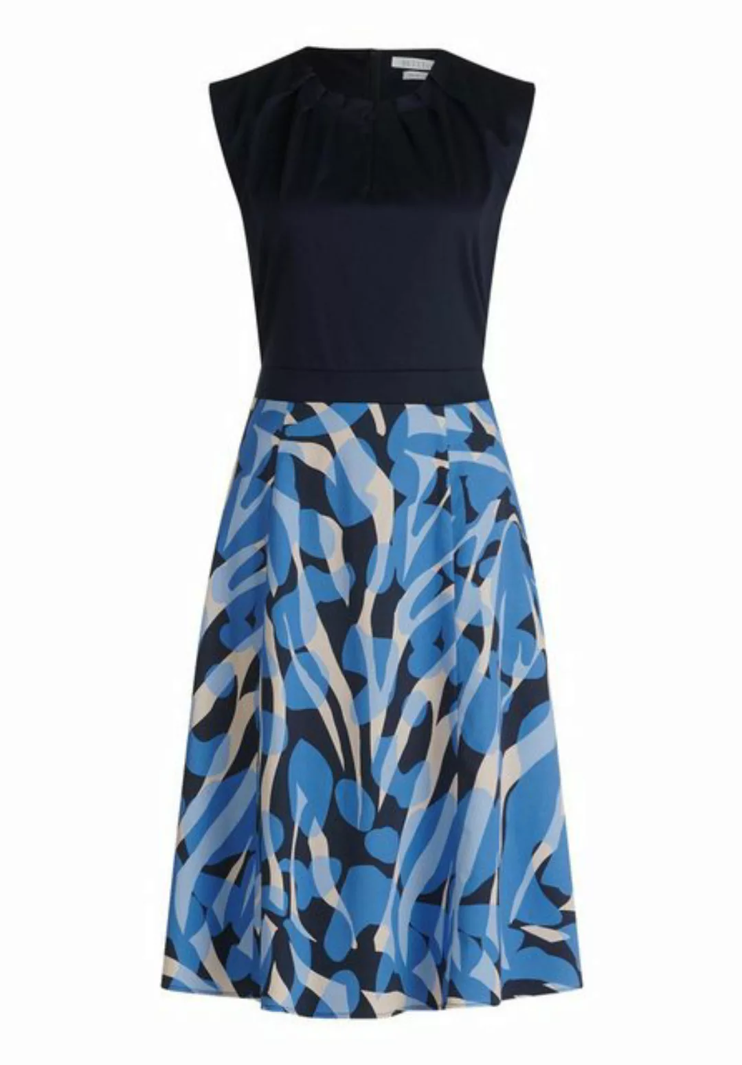 Betty&Co Sommerkleid Kleid Lang ohne Arm, Dark Blue/Blue günstig online kaufen