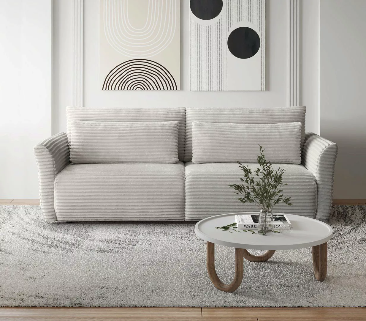 Beautysofa 3-Sitzer Modernes weiches bequemes elegantes Sofa für Wohnzimmer günstig online kaufen