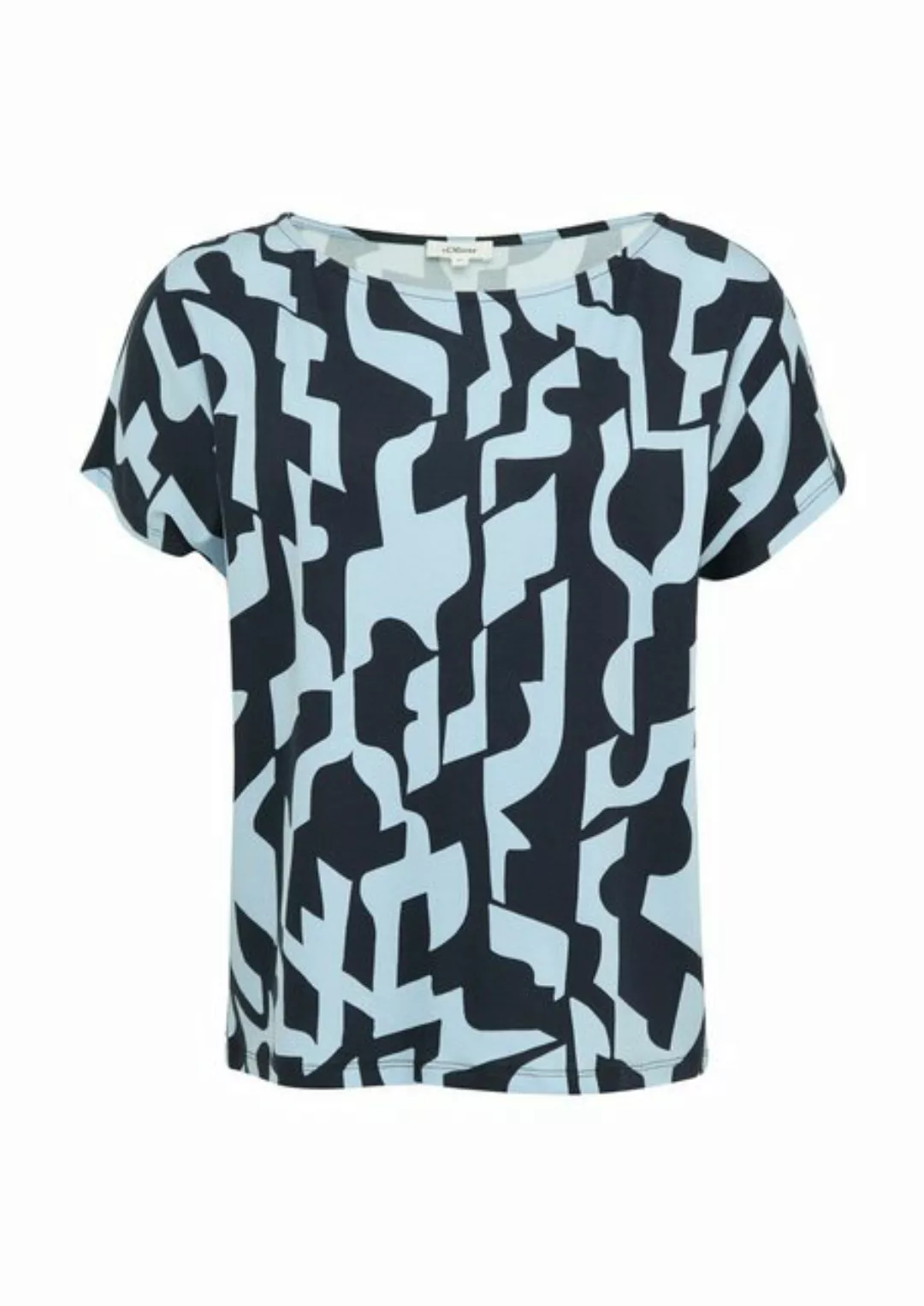 s.Oliver Shirttop T-Shirt aus Viskosemix im Relaxed Fit günstig online kaufen