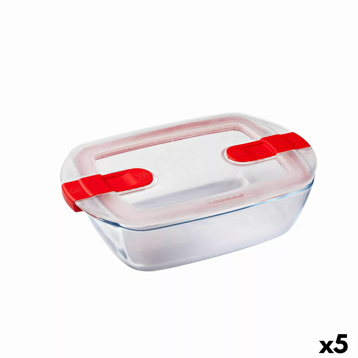 Lunchbox Hermetisch Pyrex Cook & Heat 24 X 15,5 X 7 Cm 1,1 L Durchsichtig G günstig online kaufen