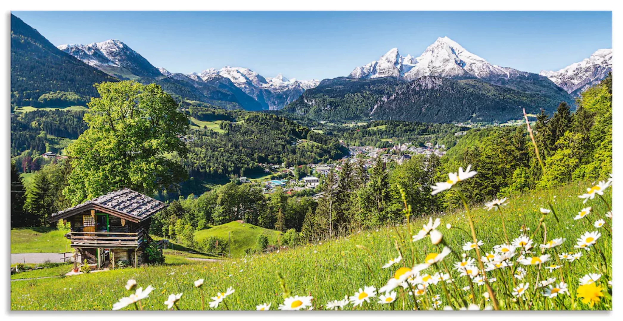 Artland Wandbild "Landschaft in den Bayerischen Alpen", Berge, (1 St.), als günstig online kaufen