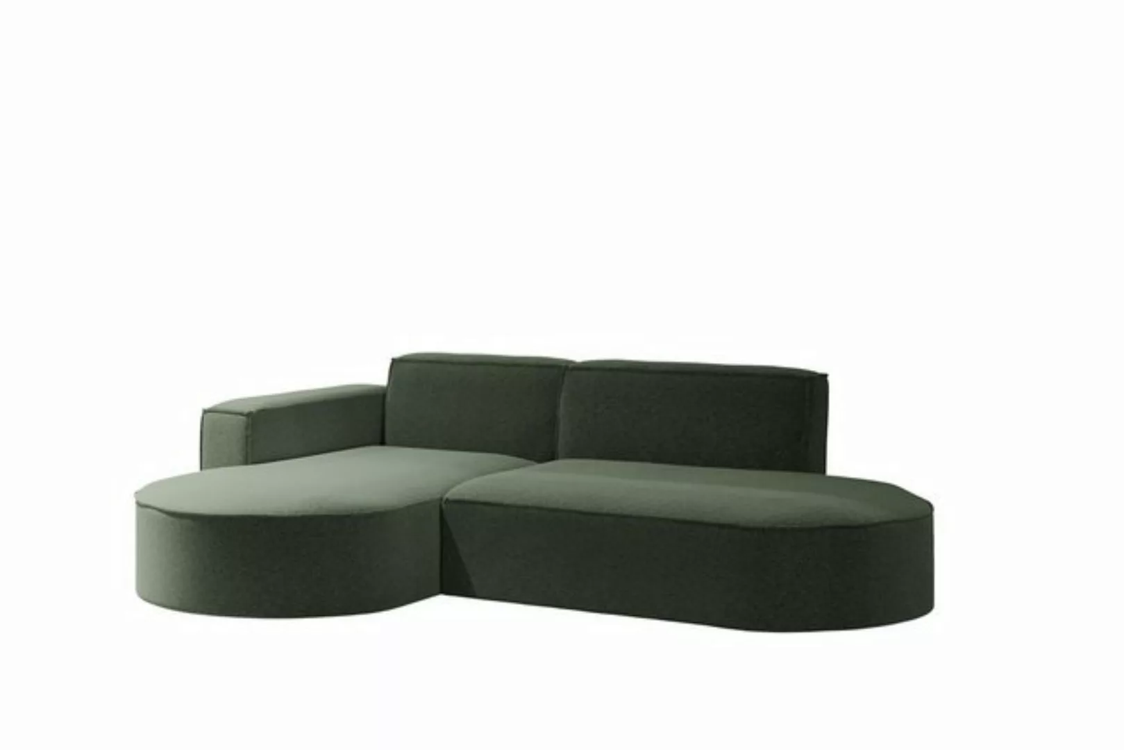 Kaiser Möbel Ecksofa Modernes L-förmiges Modena Studio stoff Raven, Komfort günstig online kaufen