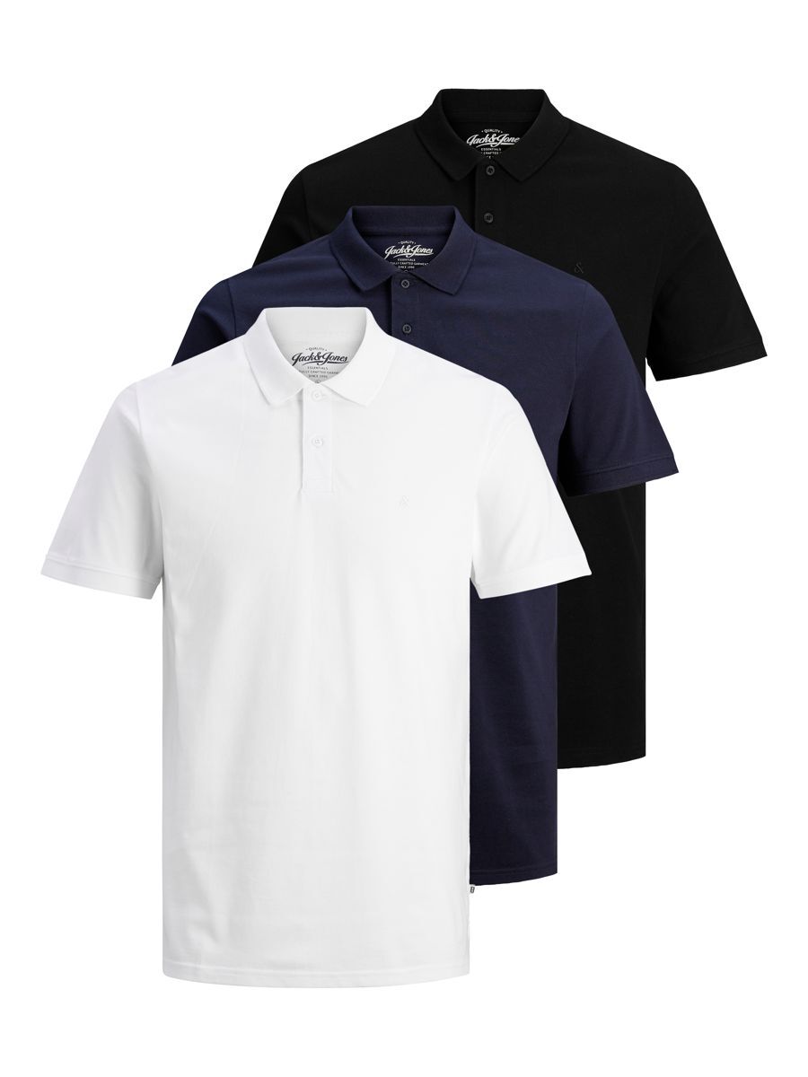 3ER-PACK BAUMWOLL-PIKEE POLO SHIRT günstig online kaufen