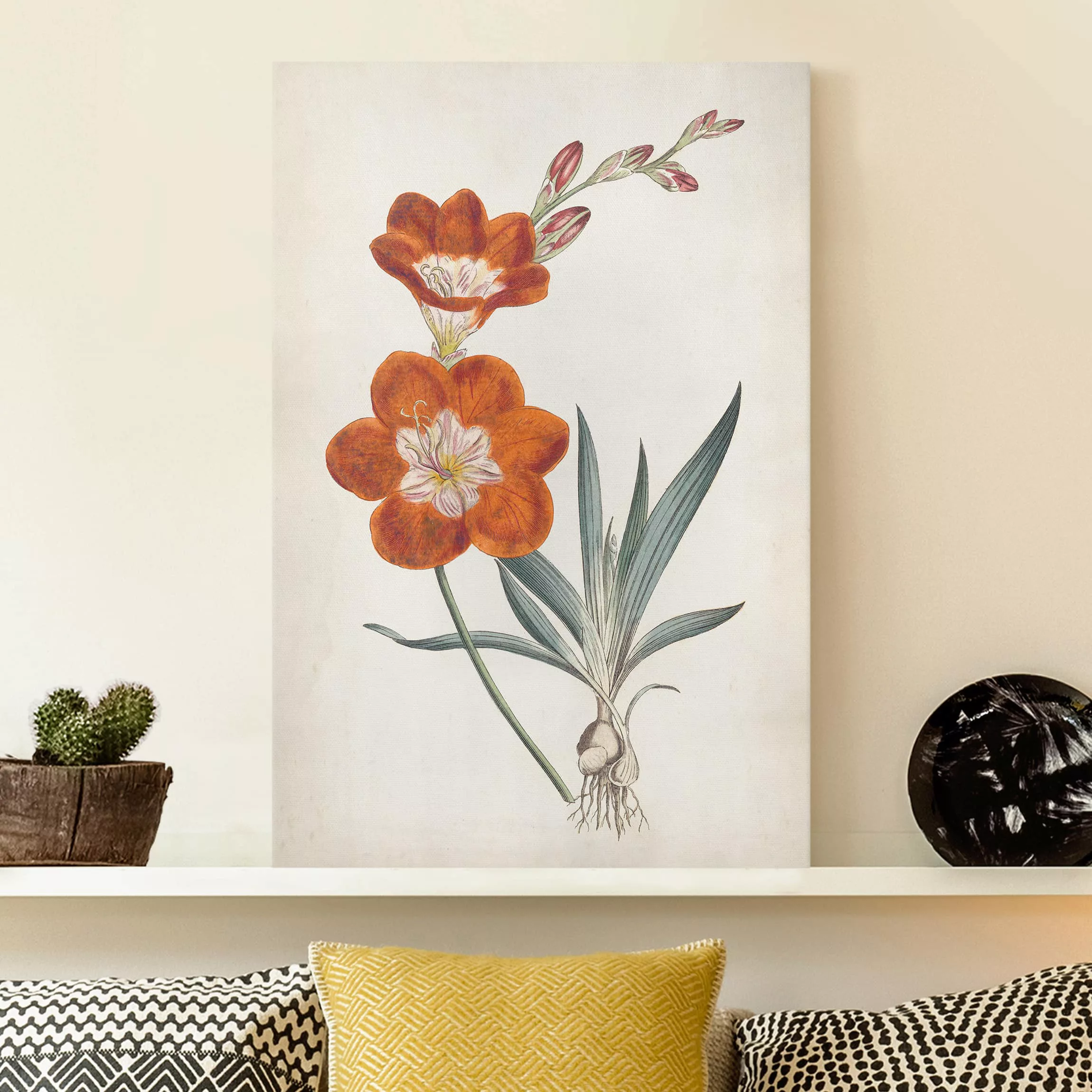 Leinwandbild Blumen - Hochformat Gartenschönheit V günstig online kaufen