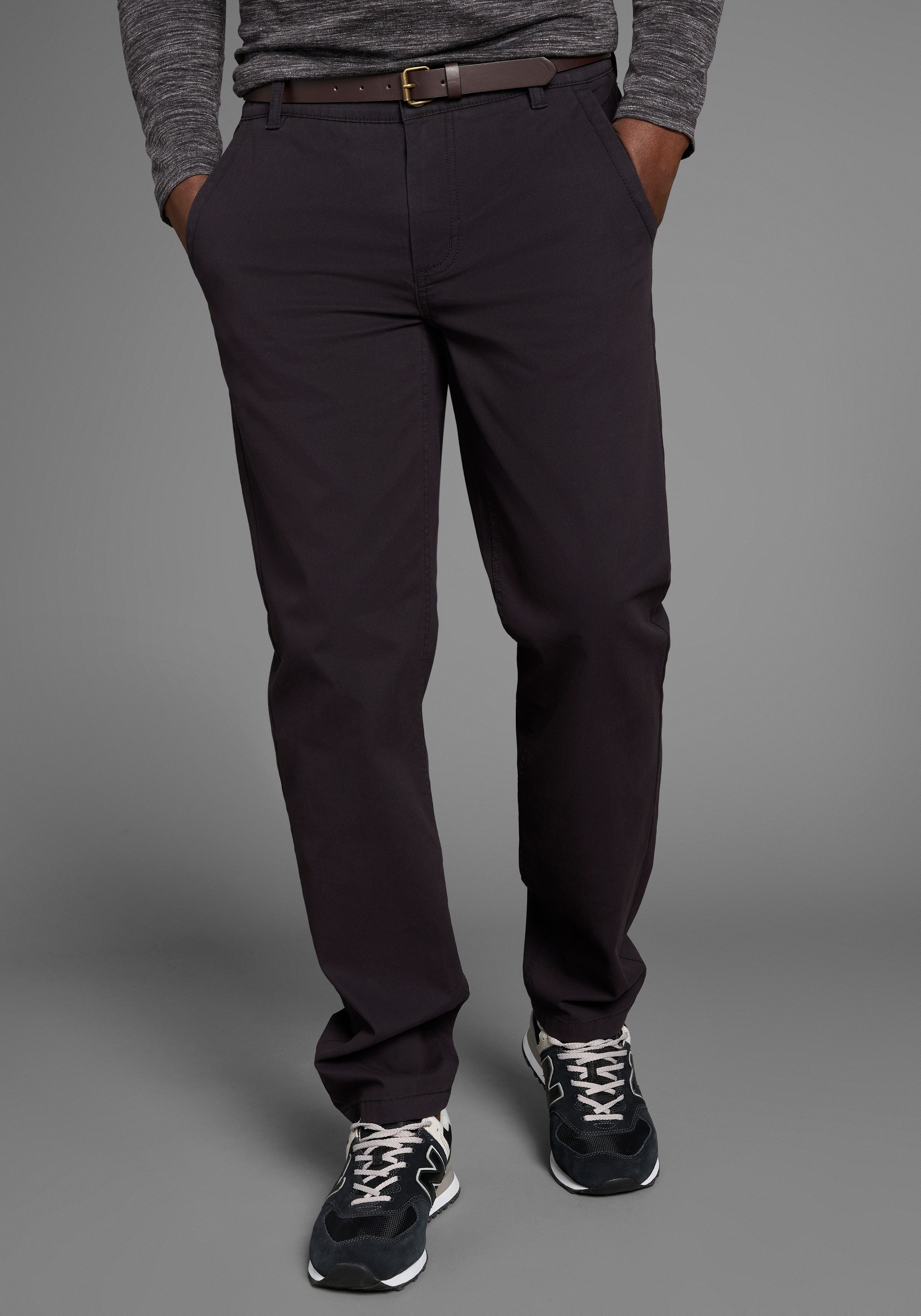 Bruno Banani Chinohose, (Set, mit abnehmbarem Gürtel) günstig online kaufen