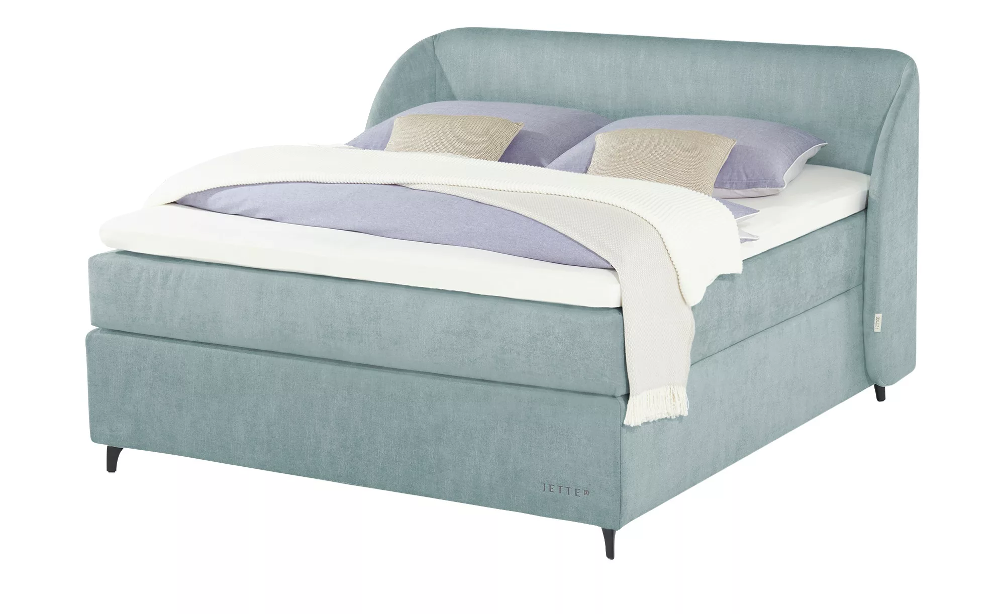 Jette Home Boxspringbett  Jette Embrace ¦ blau ¦ Maße (cm): B: 218 H: 126,5 günstig online kaufen