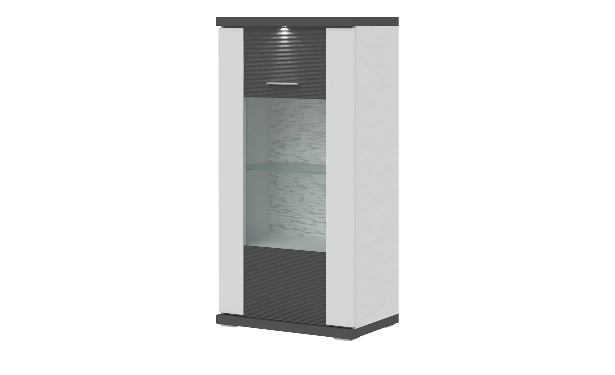 uno Vitrine  Toulon - grau - 66 cm - 131 cm - 42 cm - Sconto günstig online kaufen