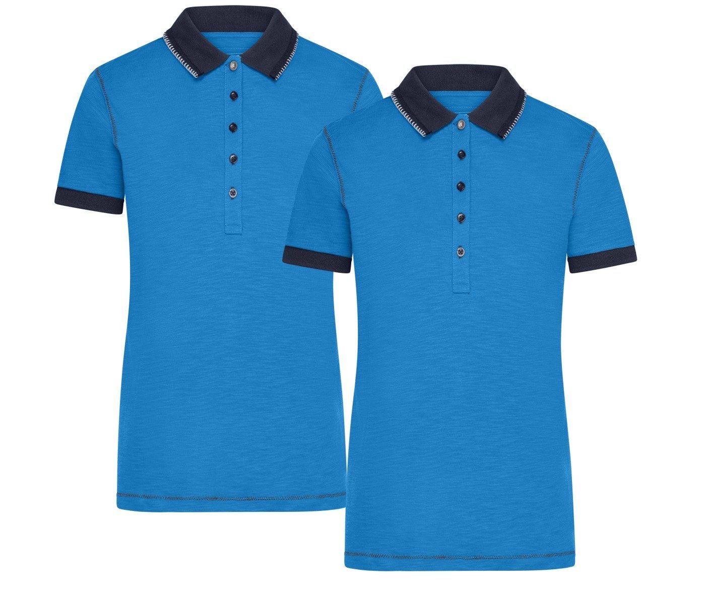 James & Nicholson Poloshirt Doppelpack Damenpoloshirt günstig online kaufen