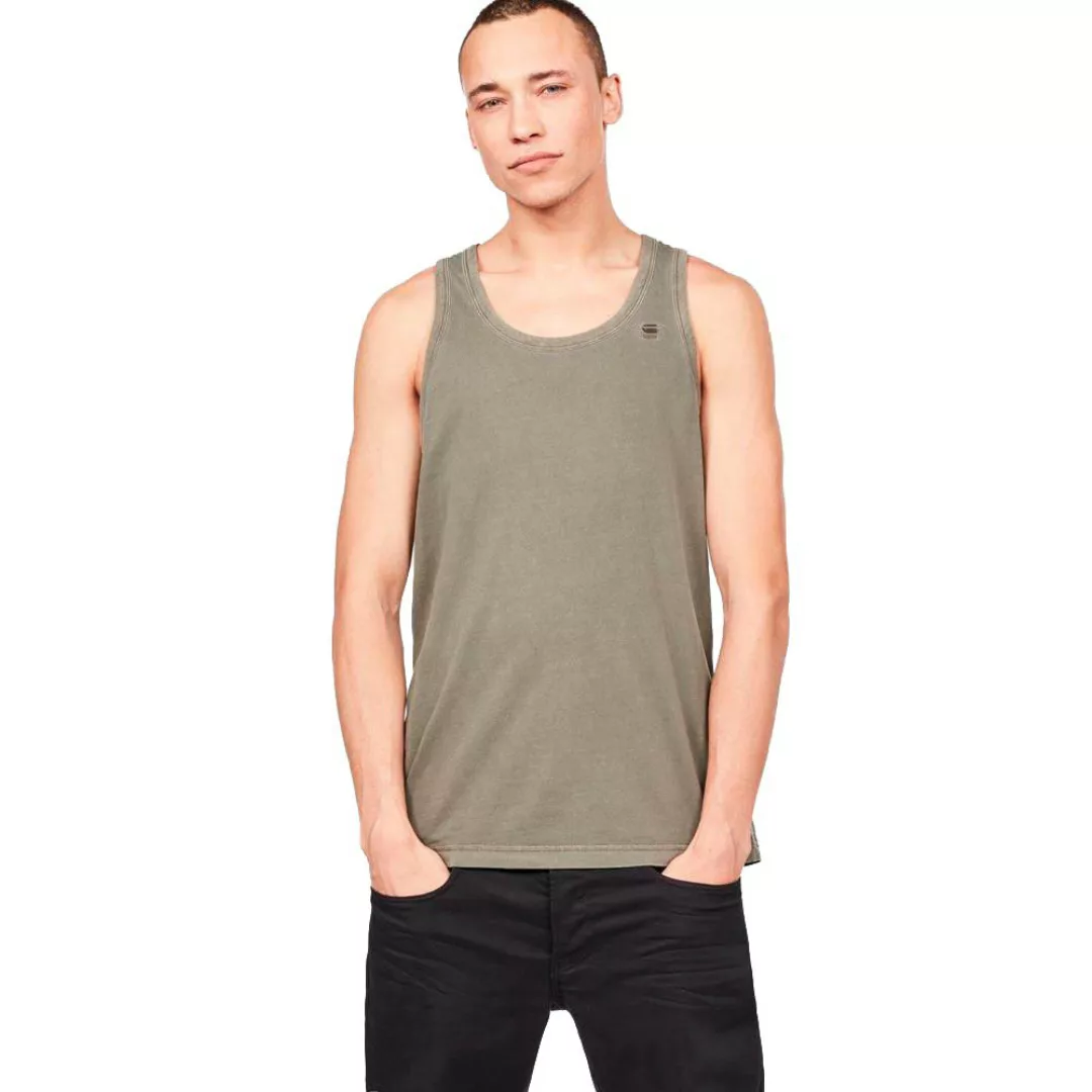 G-star Zaddle Round Neck Ärmelloses T-shirt M Smoke Green günstig online kaufen
