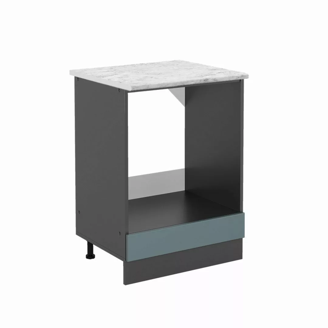 Vicco Herdumbauschrank R-Line, Blau-Grau/Anthrazit, 60 cm günstig online kaufen