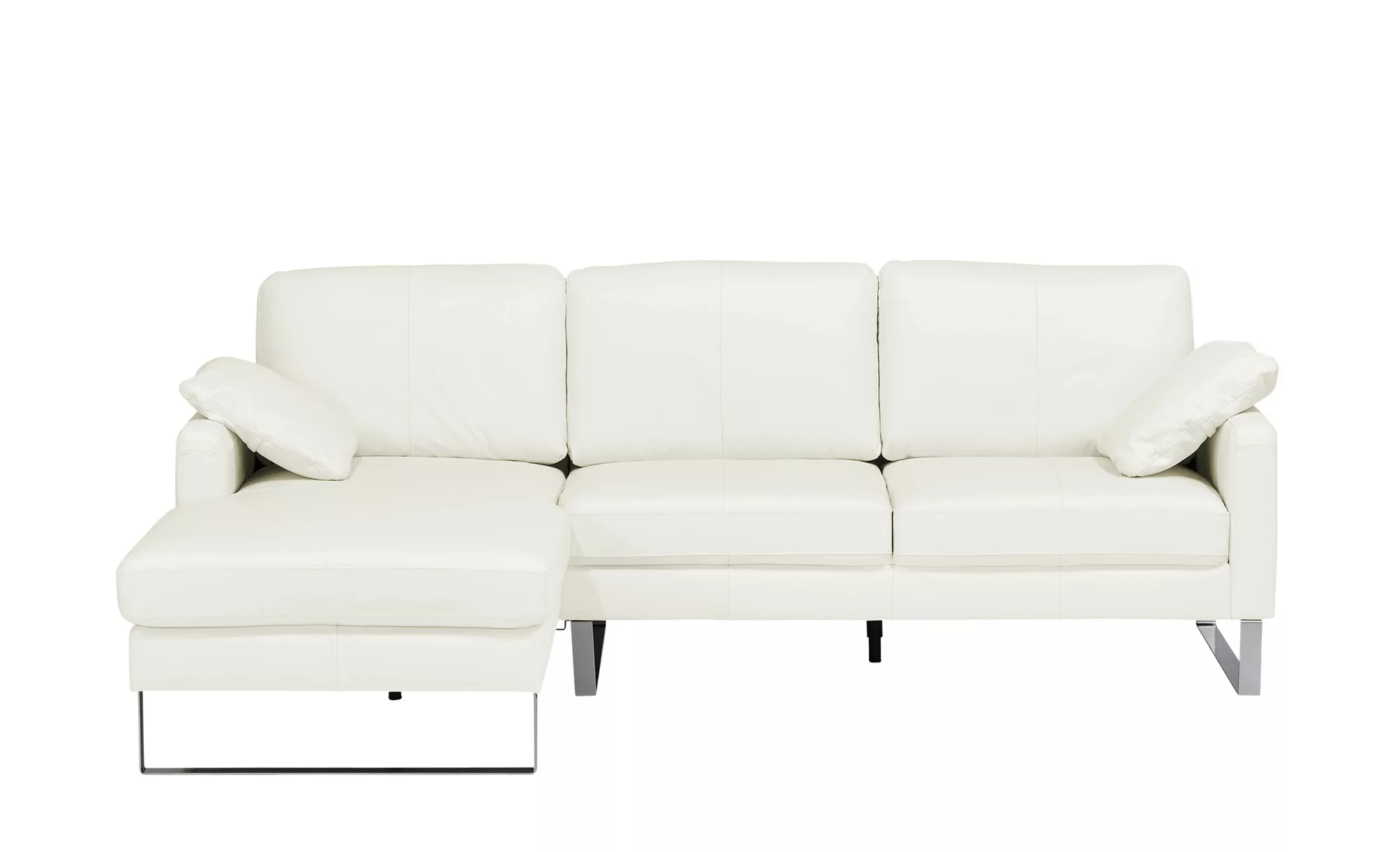 Ecksofa - weiß - 90 cm - Polstermöbel > Sofas > Ecksofas - Möbel Kraft günstig online kaufen