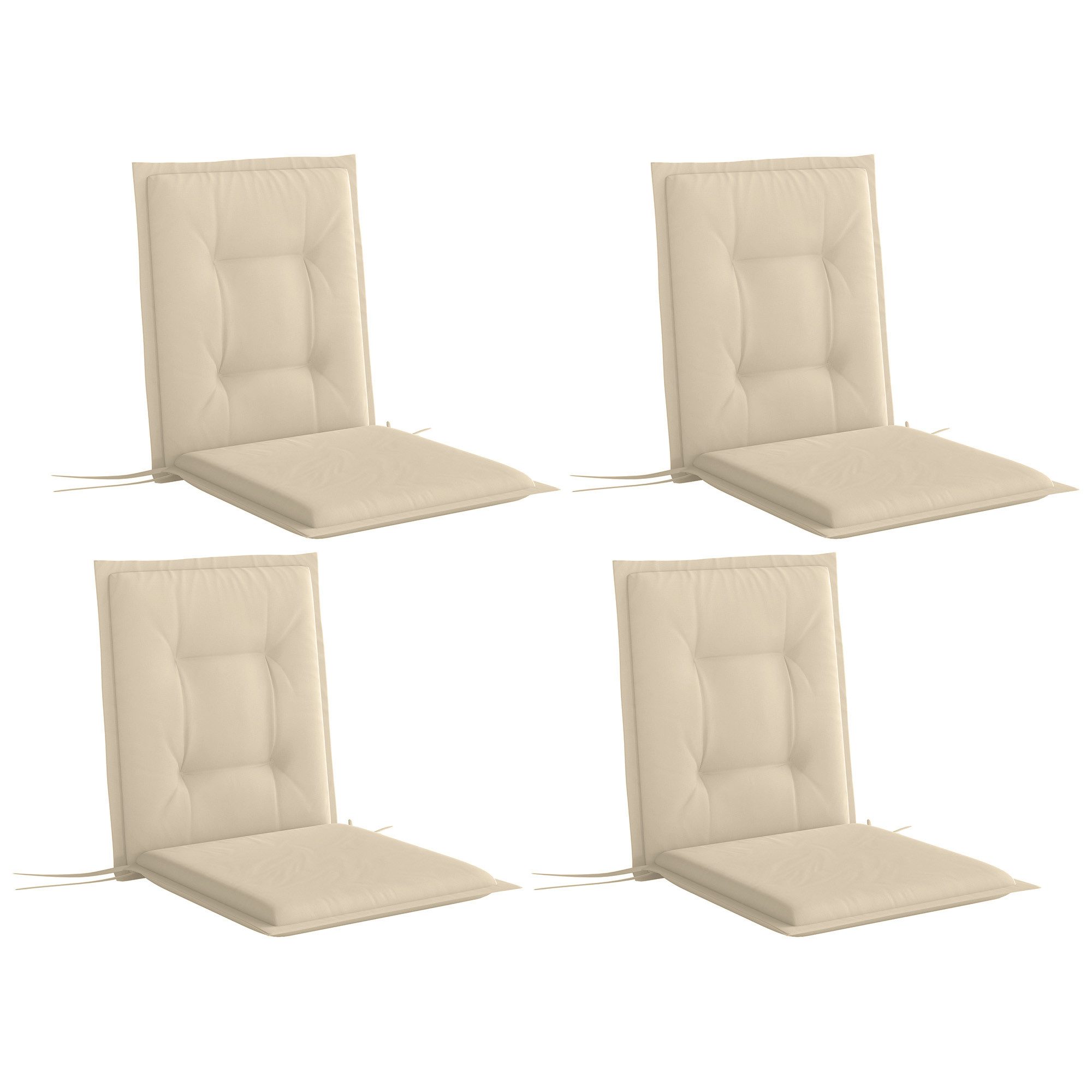 Outsunny Sitzkissen 4er Set, 108 x günstig online kaufen