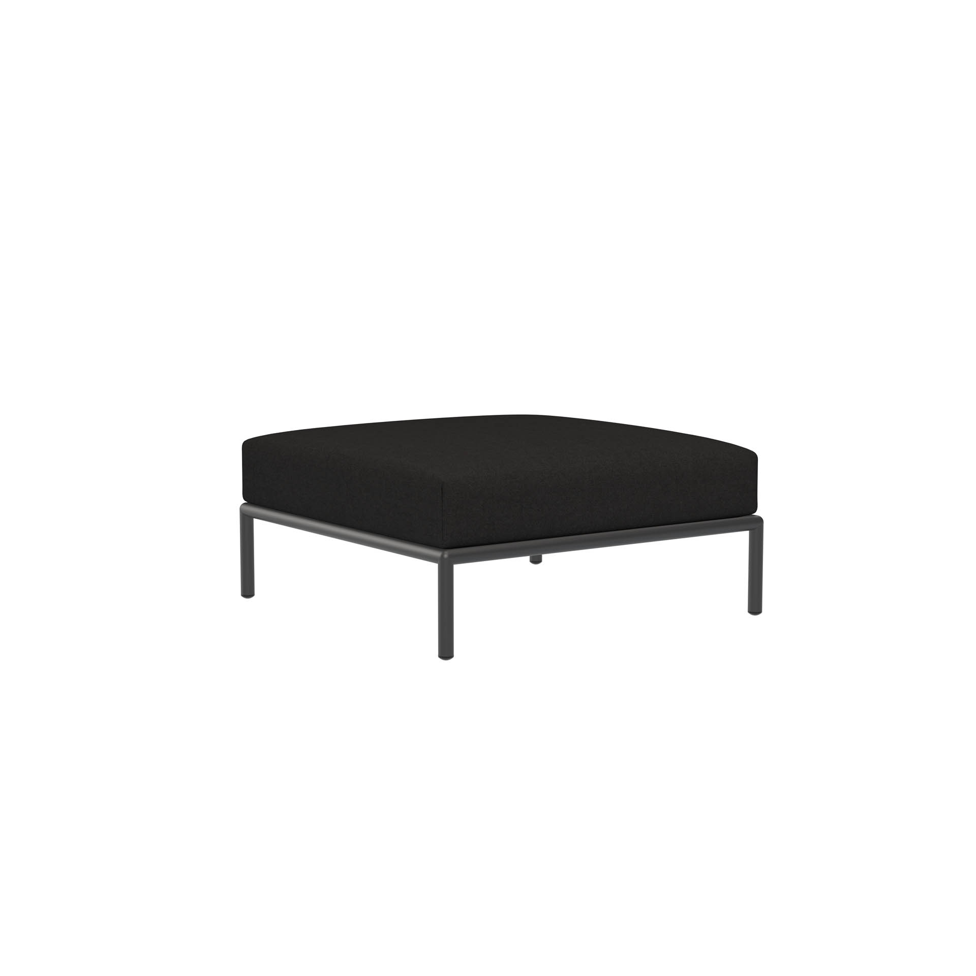 LEVEL Outdoor Ottoman Lounge-Modul 3 Kohle Dunkelgrau günstig online kaufen