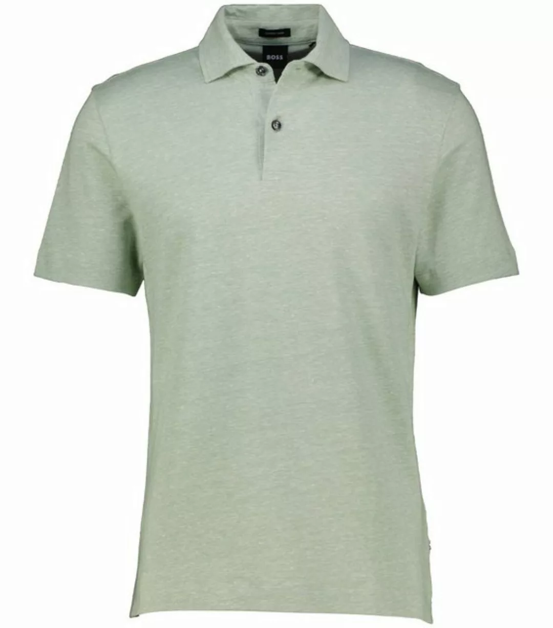 BOSS Poloshirt Poloshirt aus Baumwoll-Leinen-Mix günstig online kaufen