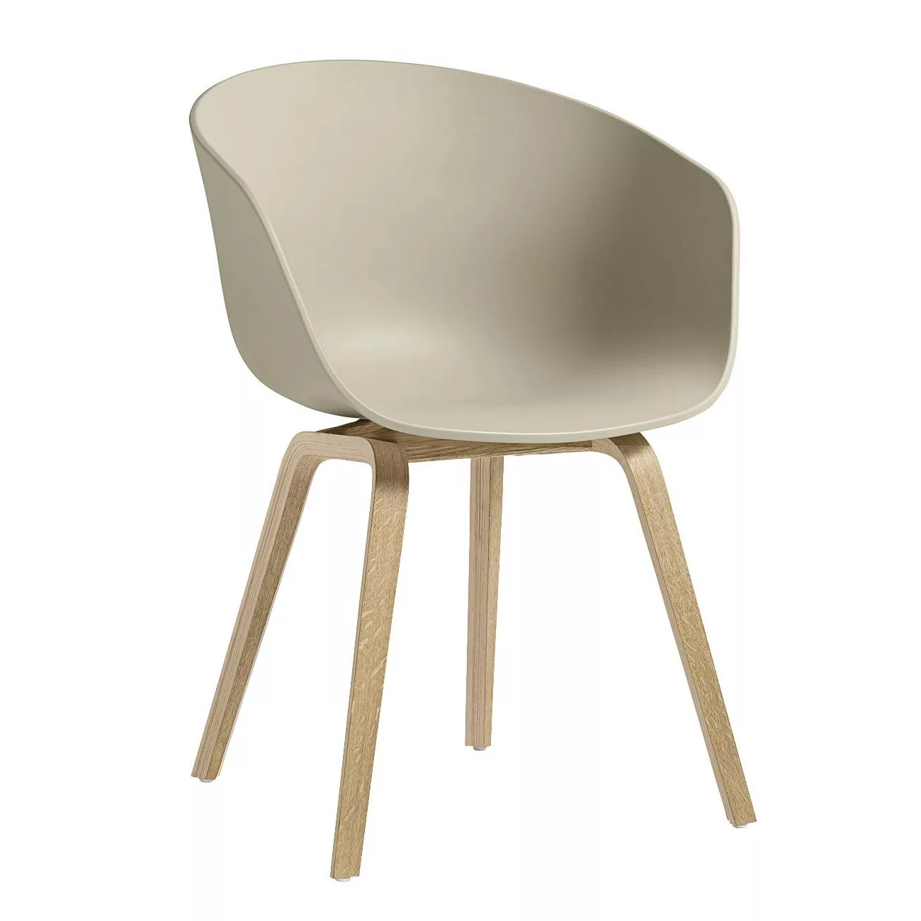 HAY - About a Chair AAC 22 Armlehnstuhl Eiche geseift - pastellgrün/Sitzsch günstig online kaufen