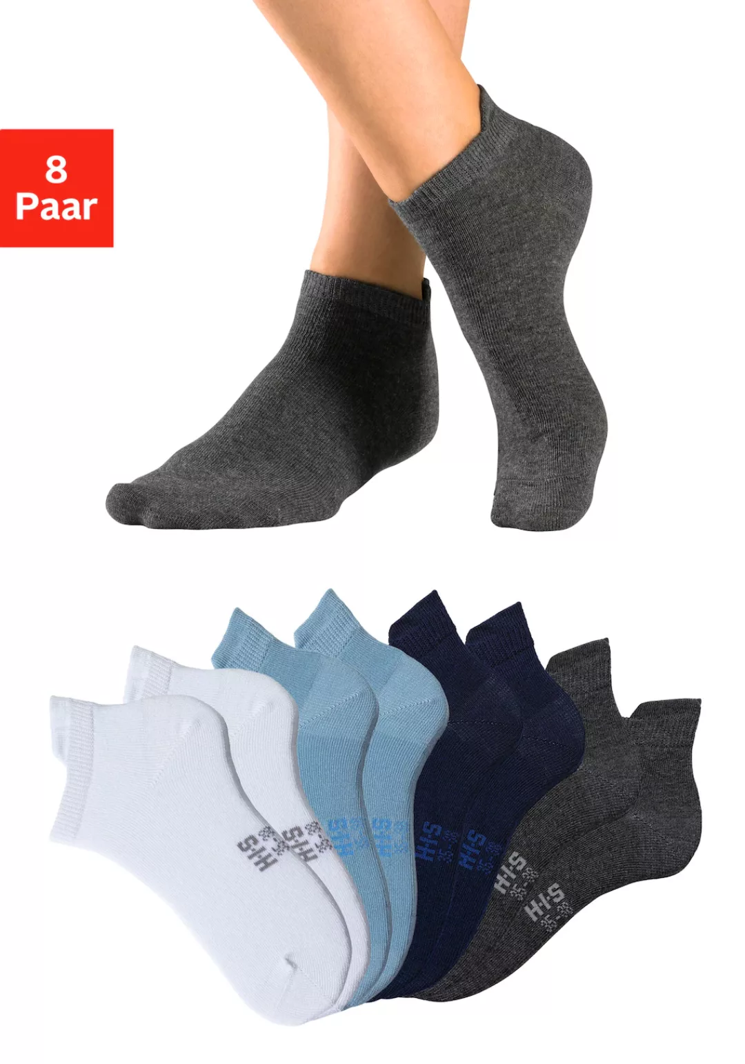 H.I.S Sneakersocken, (Packung, 8 Paar) günstig online kaufen