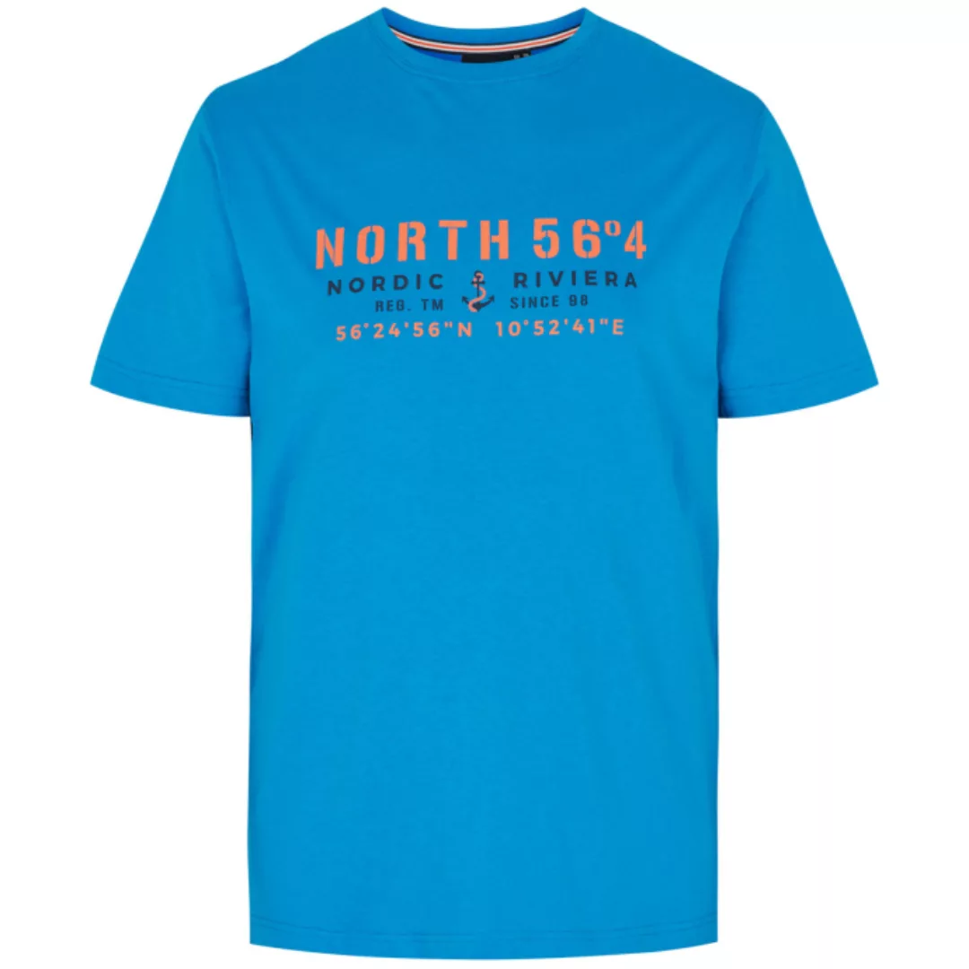 north 56 4 Print-Shirt Schwarzes North 56°4 T-Shirt in Übergrößen bis 10XL günstig online kaufen