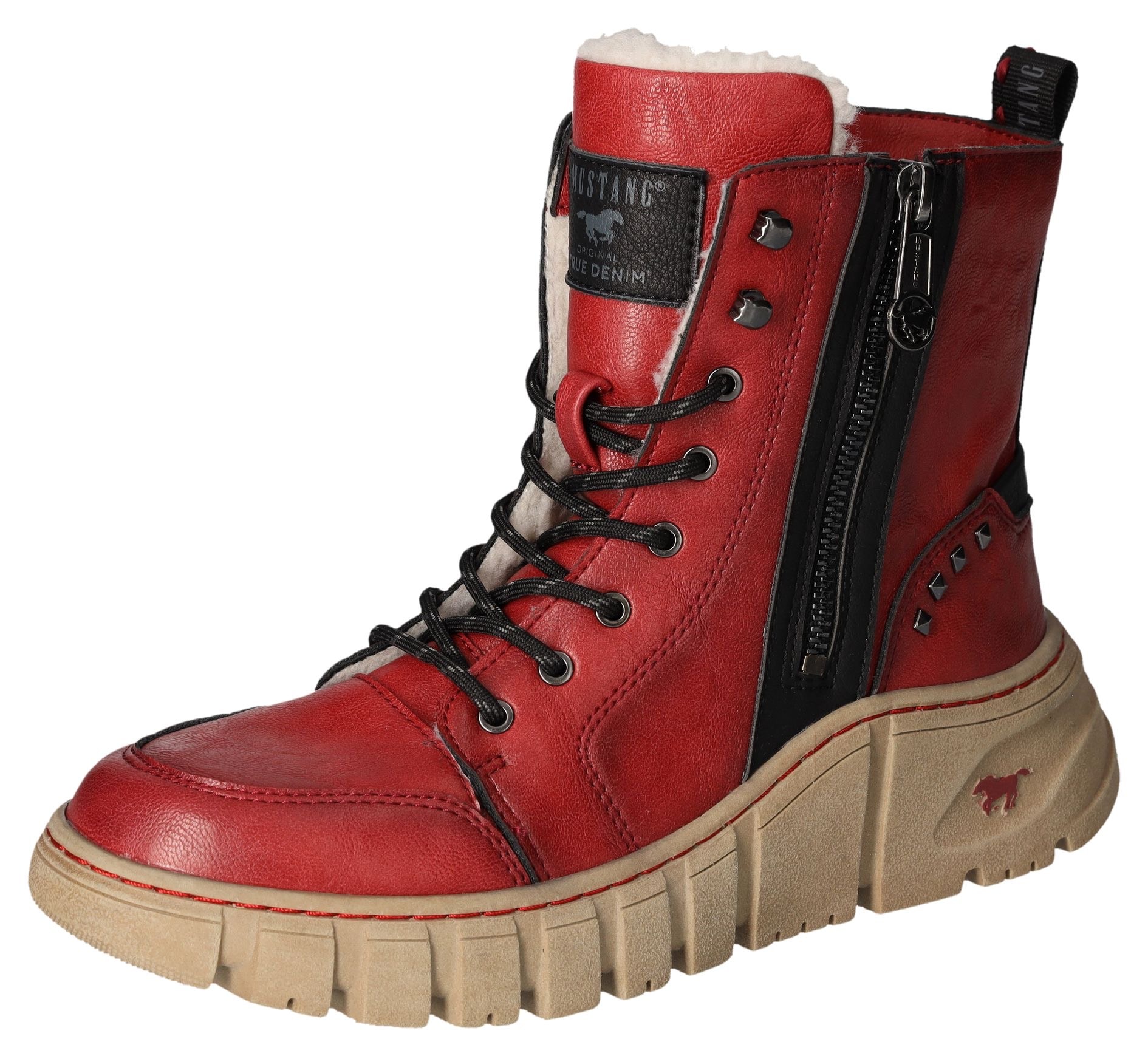 Mustang Shoes Winterboots, Stiefelette, Schnürboots mit praktischem Innenre günstig online kaufen