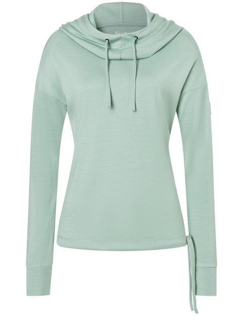 SUPER.NATURAL Hoodie für Damen, nachhaltig, Merino FUNNEL BIO mit Tunnelzug günstig online kaufen