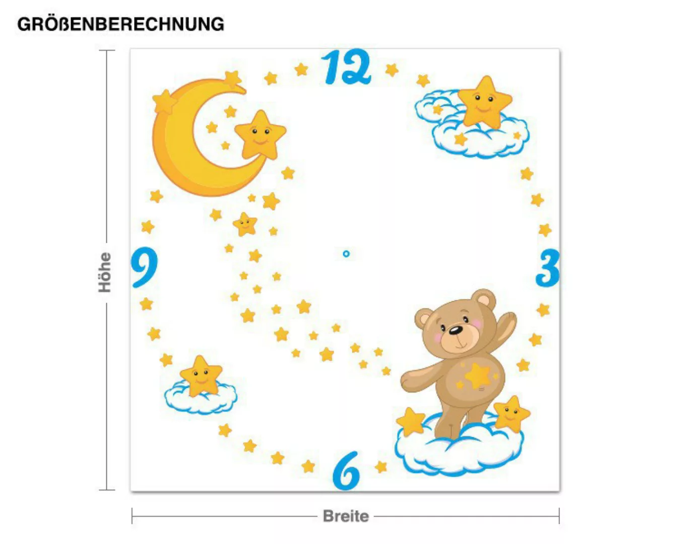 Wandtattoo Kinderzimmer Teddys Sternenzeit günstig online kaufen